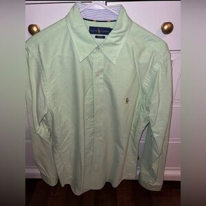 Ralph Lauren Men's Mint Green Dress Shirt